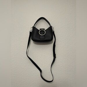 Wild Fable Black Shoulder Bag with Silver Accents